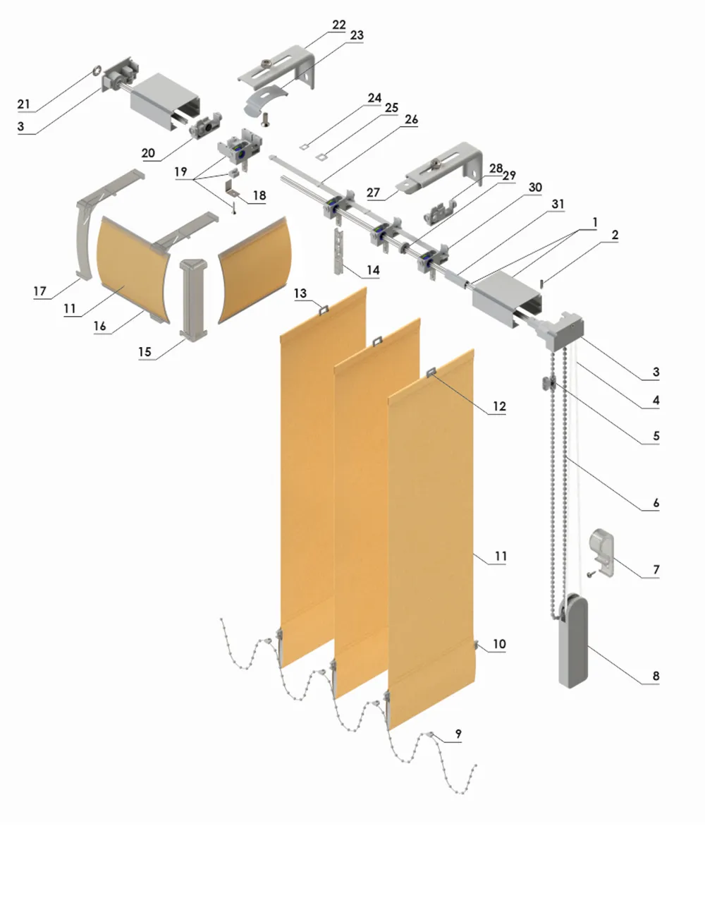 vertical blinds scheme